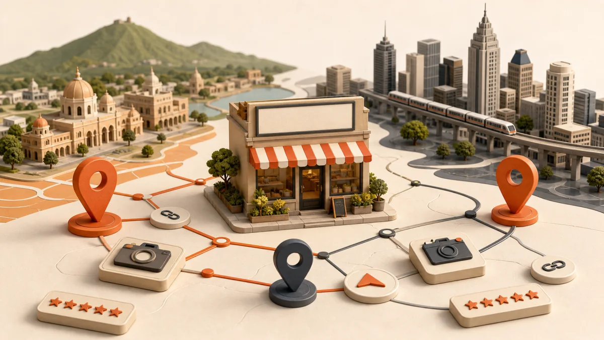 Mysuru and Bengaluru storefront network for Google local pack Mysore visibility