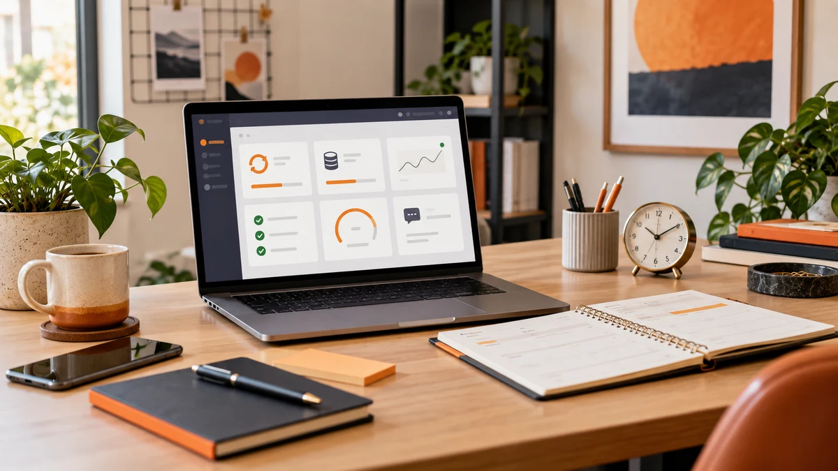 Website maintenance cost in India planning desk with updates, backups, monitoring and support controls